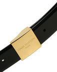 LOUIS VUITTON Noir Ceinture Carré M6805Q Belt