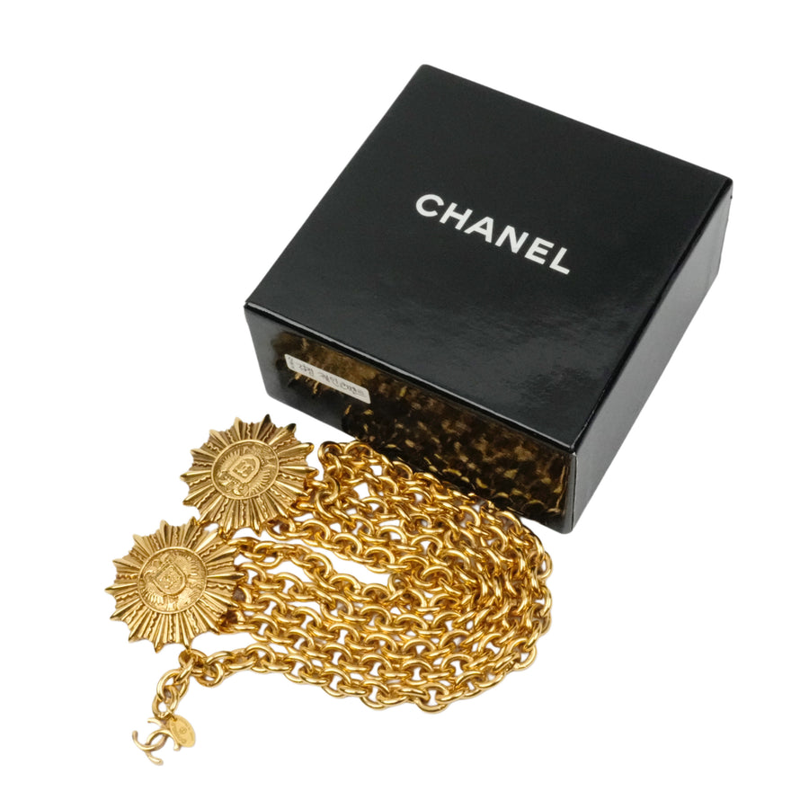 CHANEL Coco Mark Triple Chain Belt