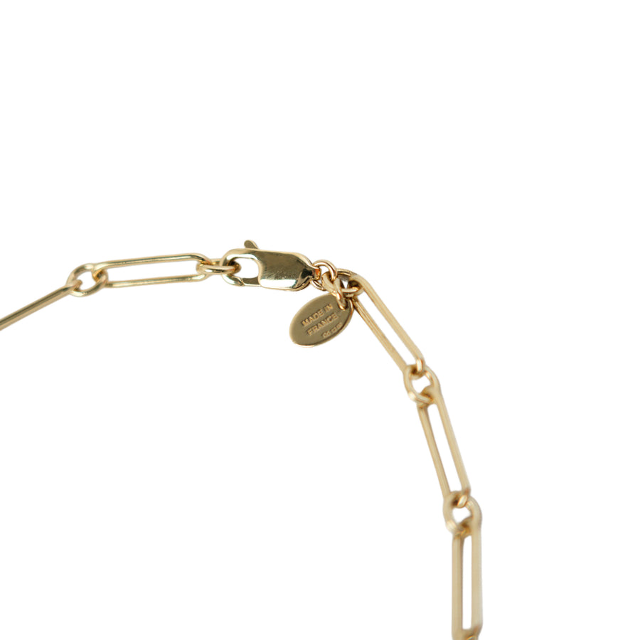 HERMES Buffalo Horn Boots Necklace