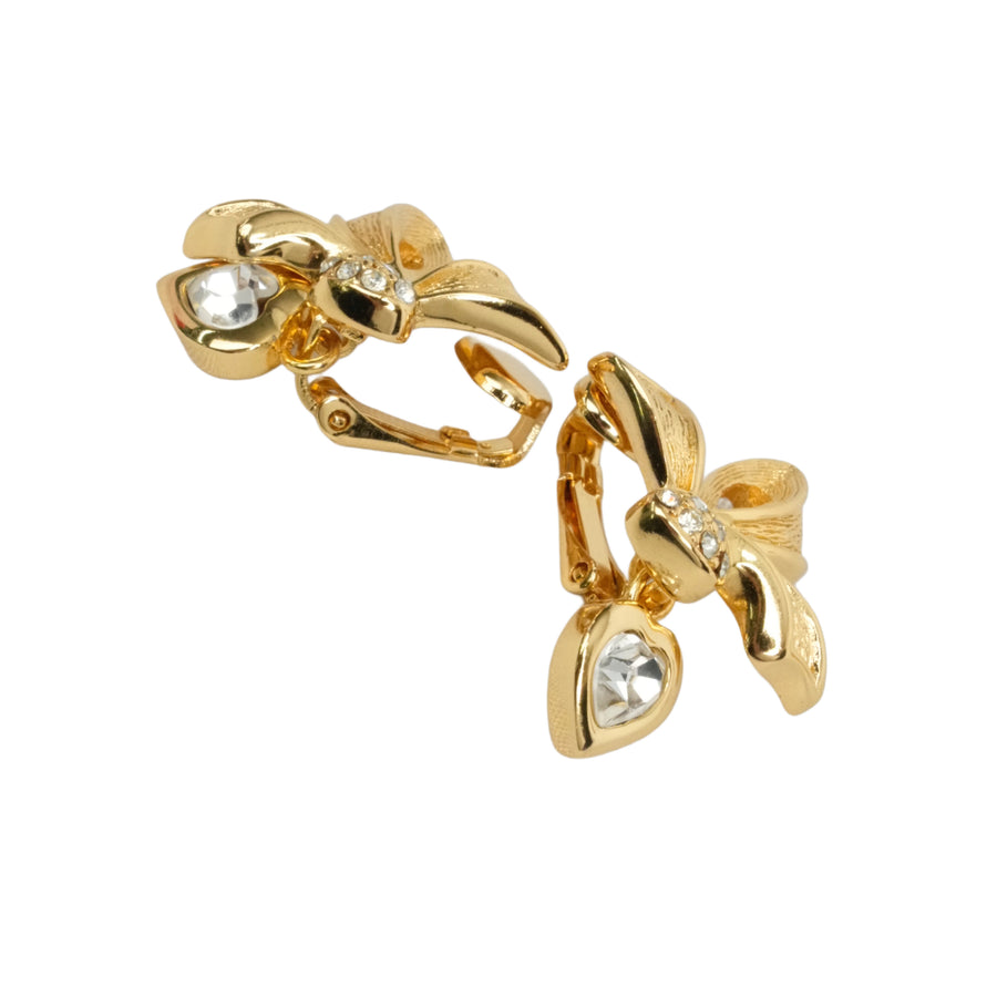 CHRISTIAN DIOR Rhinestone Earring