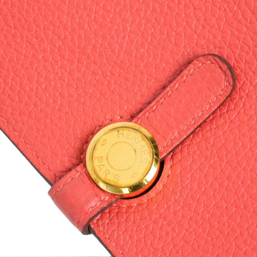 HERMES Dogon GM Taurillon Clemence Wallet