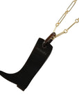 HERMES Buffalo Horn Boots Necklace
