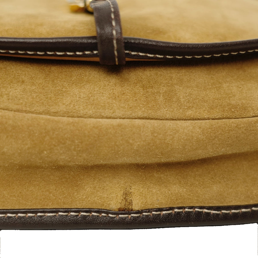 LOEWE  Suede Anagram Shoulder Bag
