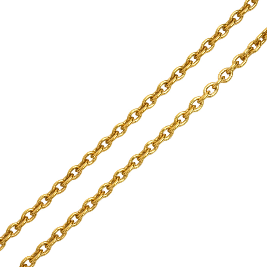CHANEL Crown Coco Mark Necklace
