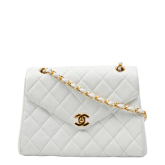 CHANEL 1994-1996 Matelassé Chain V-Flap Lambskin Shoulder Bag