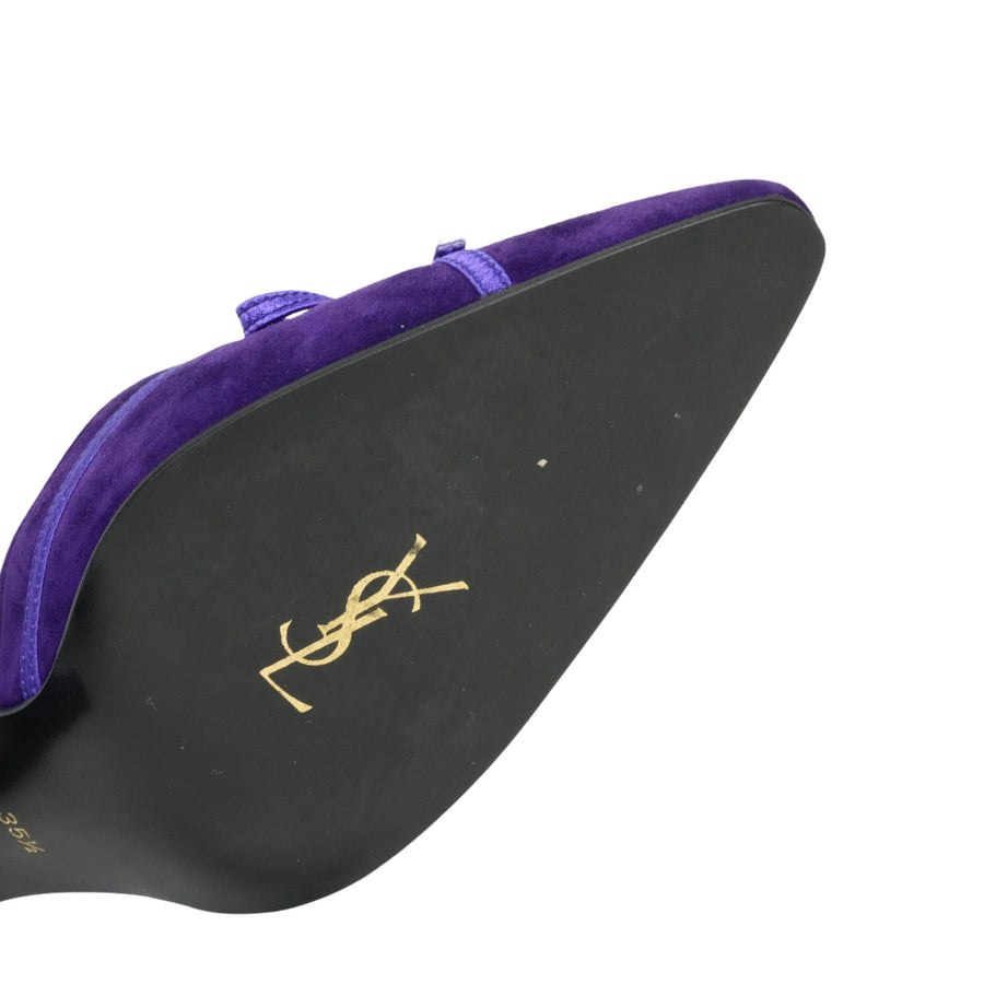 YVES SAINT LAURENT Pumps with Blue Ribbon