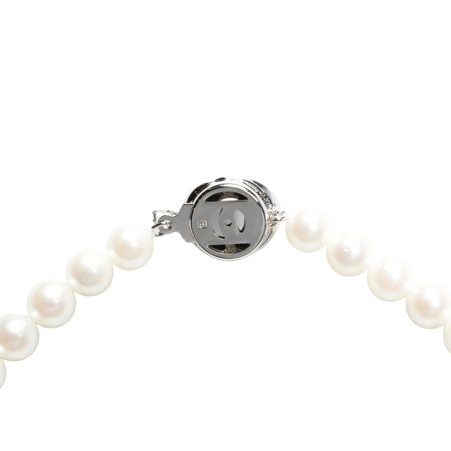TASAKI set SV/K14WG (Main stone: Necklace 6.9-7.3mm/Earring 7.5mm) 37g Necklace