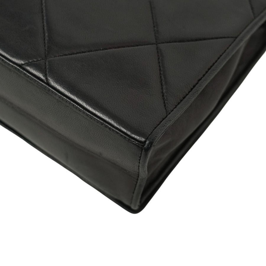 CHANEL 1986-1988Matelasse Chain Coco Mark Lambskin Shoulder Bag