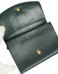 CHANEL 1996–1997 Coco Mark Caviar Leather Bi-Fold Long Wallet