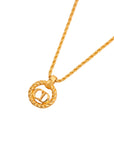 CHRISTIAN DIOR CD Logo Necklace