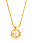 CHRISTIAN DIOR CD Logo Necklace