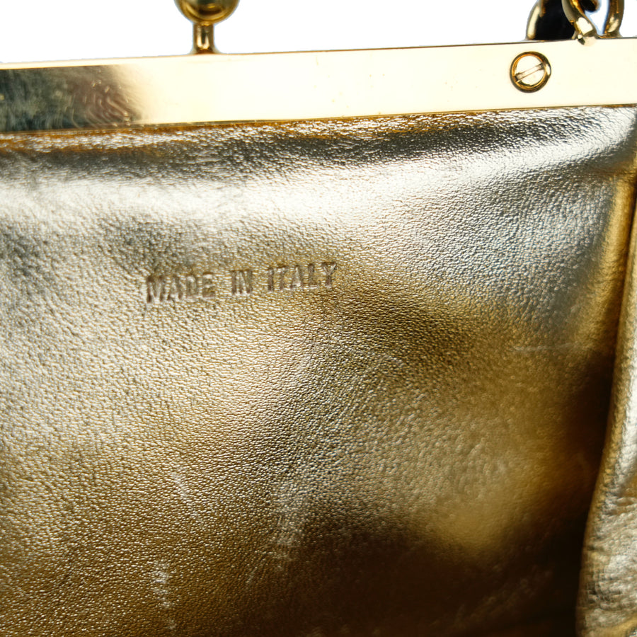 CHANEL 1996-1997 Chain Kiss Lock Shoulder Bag