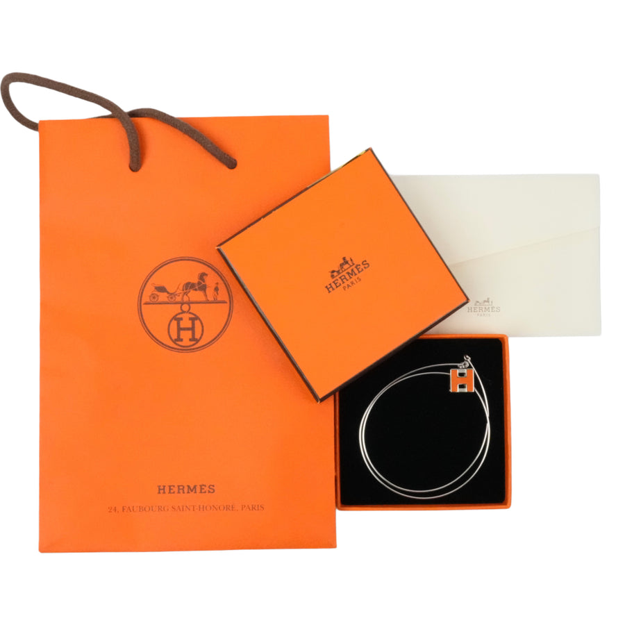 HERMES H Cube Necklace