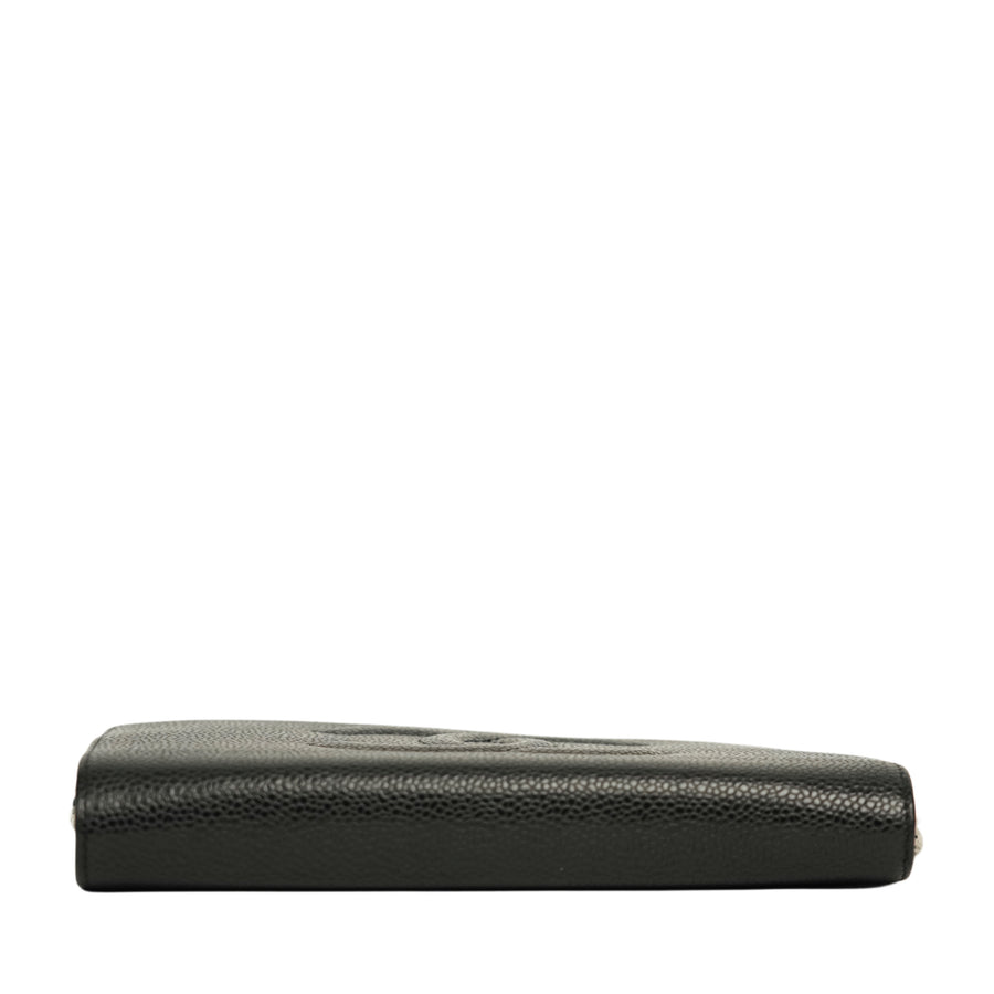 CHANEL Coco Mark Caviar Skin Shoulder Bag
