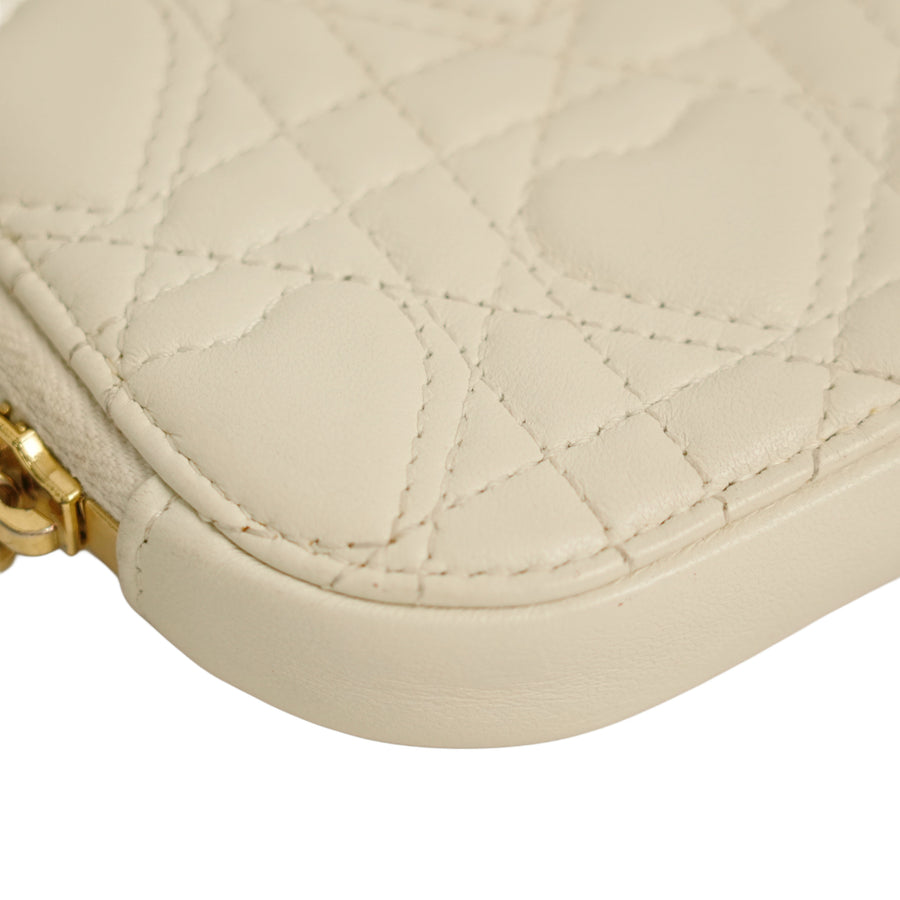 CHRISTIAN DIOR Lady Dior Call'in Dior Phone Holder / Shoulder Bag