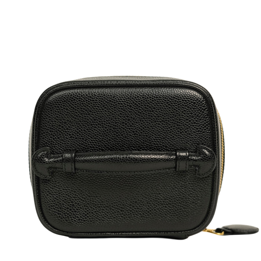 CHANEL 1997-1999 Vanity Caviar Skin Handbag