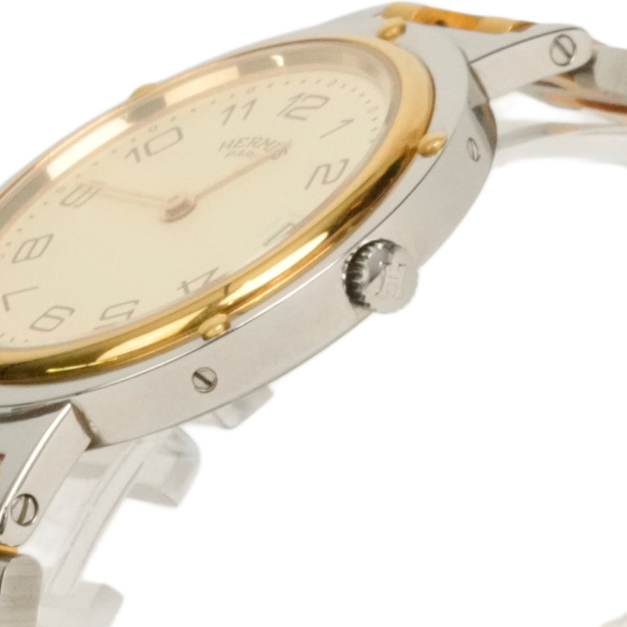 HERMES Clipper Classic YG Combination Boys 34 mm Watch