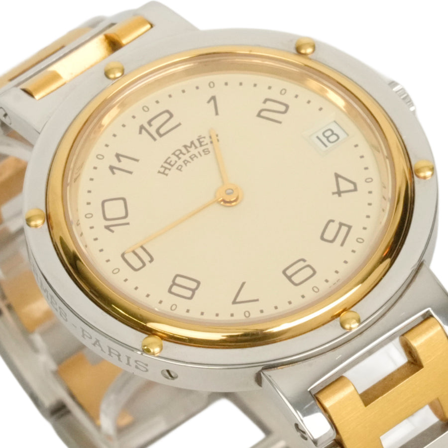 HERMES Clipper Classic YG Combination Boys 34 mm Watch