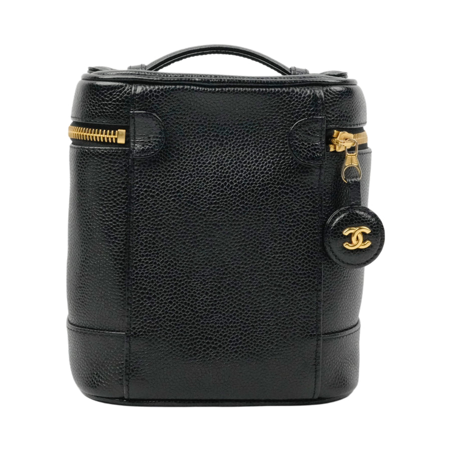 CHANEL 2000–2002 Caviar Skin Vanity Handbag