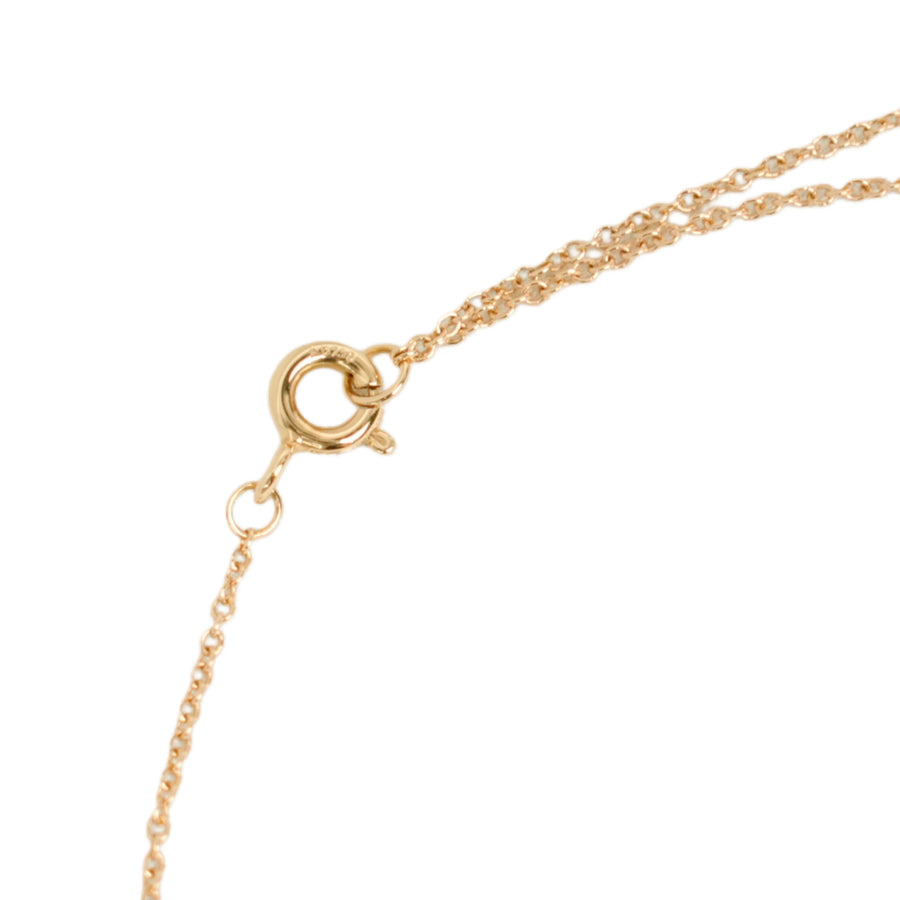 TIFFANY & CO. AU750 T Two Circle Diamond Necklace