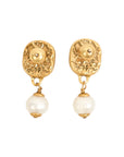 Vintage-Style Stone Earrings(Gold-Plated Brass)