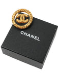 CHANEL Coco Mark Lava Circle Brooch