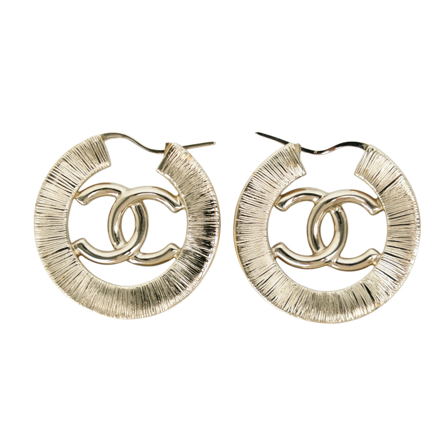 CHANEL Rhinestone Earrings