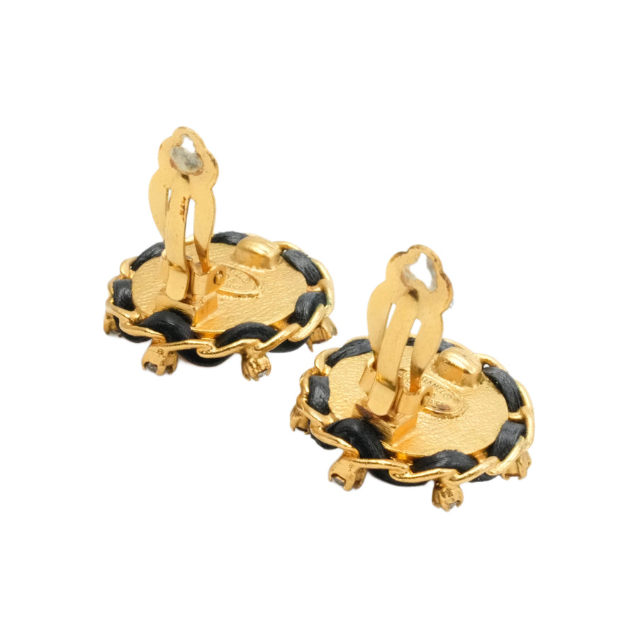 CHANEL Première Rhinestone Earrings