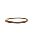 LOUIS VUITTON Monogram LV Confidential Bracelet M6334F