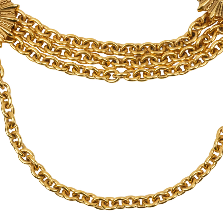 CHANEL Coco Mark Triple Chain Belt