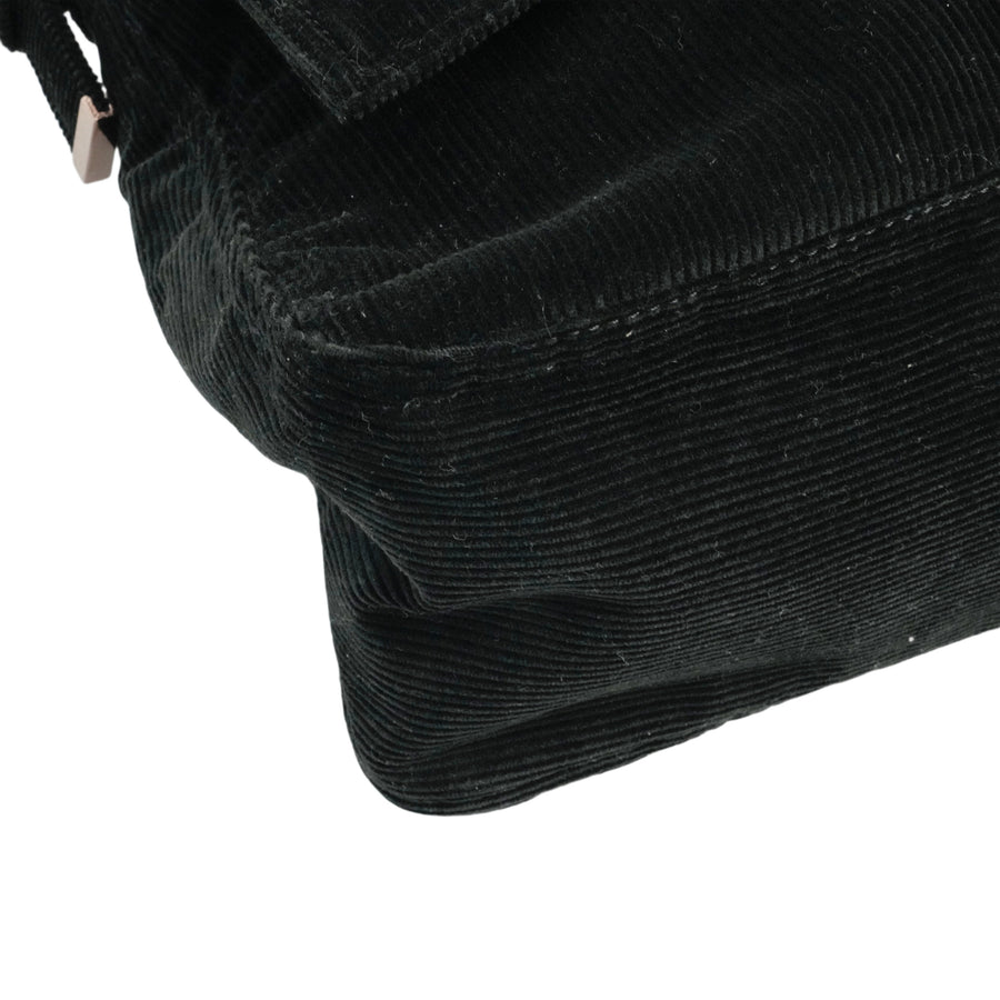 FENDI Corduroy Mamma Baguette Shoulder Bag