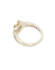 TIFFANY & CO. SV925 K18YG Double Heart Ring