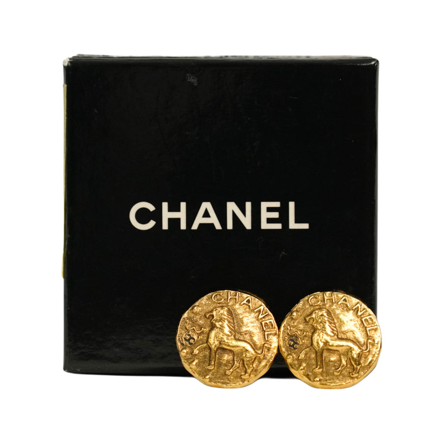 CHANEL Lion Earrings