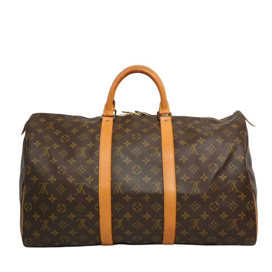 LOUIS VUITTON Monogram Keepall 50 Boston Handbag / Travel Bag M41426