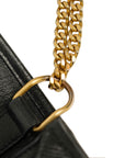 YVES SAINT LAURENT Paris Quilted Double Chain Shoulder Bag