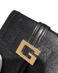 GUCCI Leather Logo W-Hook Compact Wallet