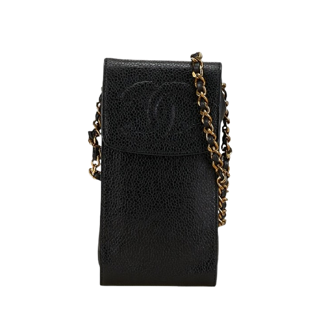 CHANEL 1994-1996 Grained Calfskin Shoulder Bag