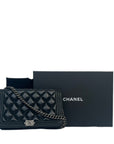 CHANEL Boy Chanel Matelassé Coco Mark Chain Wallet / Shoulder Bag