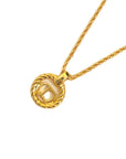 CHRISTIAN DIOR CD Logo Necklace
