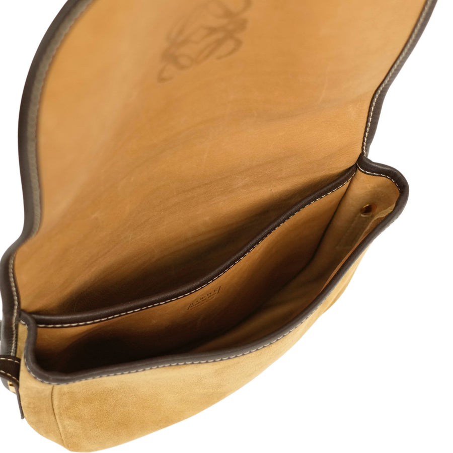 LOEWE  Suede Anagram Shoulder Bag