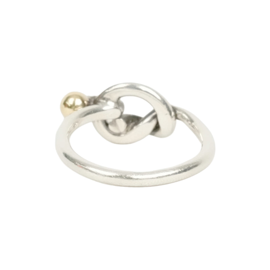 TIFFANY & CO. SV925 K18YG Love Knot Ring