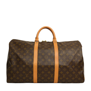 LOUIS VUITTON Monogram Keepall 50 Boston Handbag/Travel Bag M41426