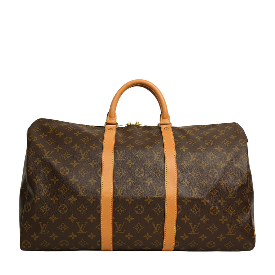 LOUIS VUITTON Monogram Keepall 50 Boston Handbag/Travel Bag M41426
