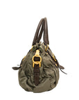 PRADA Nylon Leather Handbag / Shoulder Bag