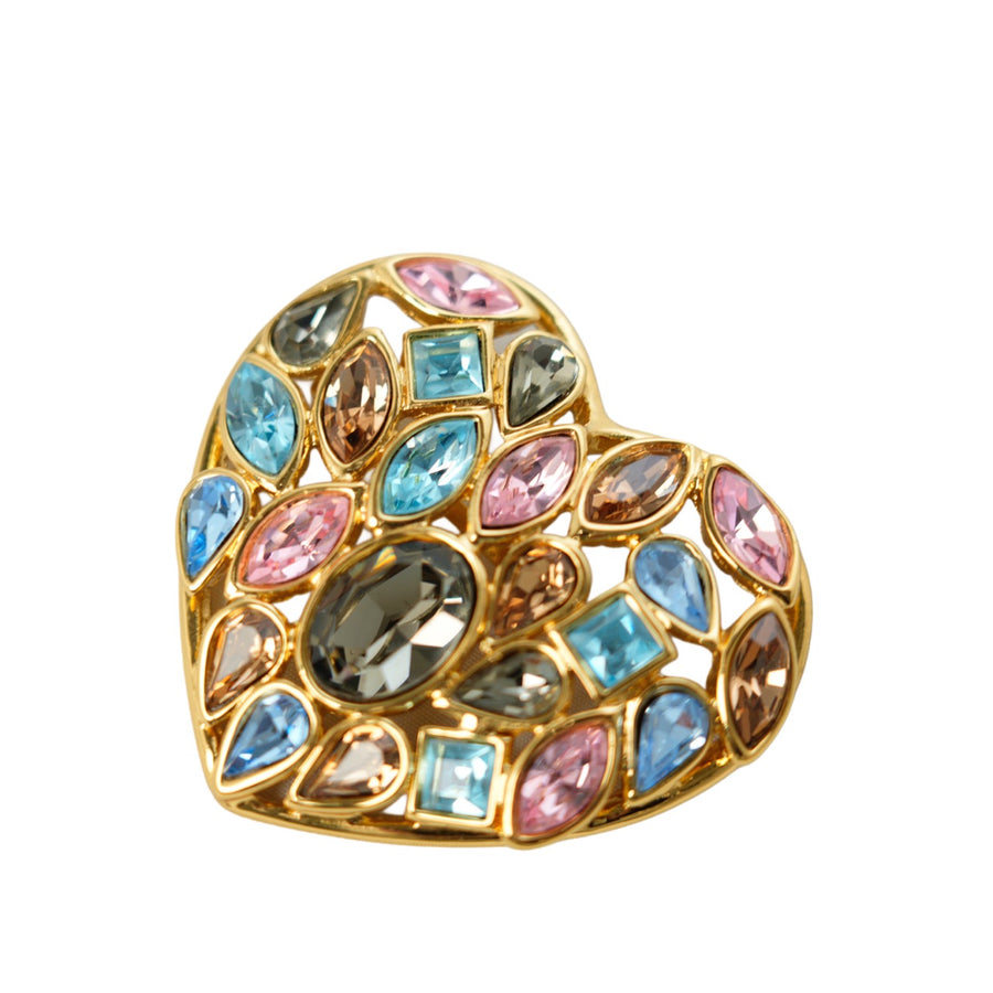YVES SAINT LAURENT Heart Brooch