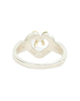 TIFFANY & CO. SV925 18K Open Heart Ribbon Ring