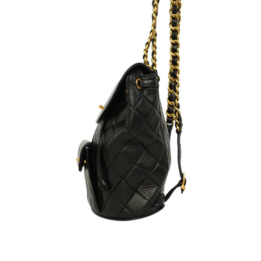 CHANEL 1994-1996 Matelassé Chain Lambskin Backpack