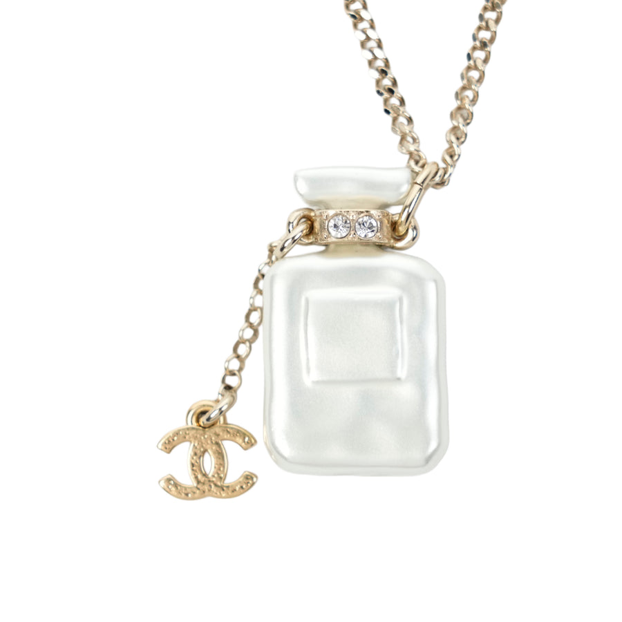 CHANEL Bottle Motif Necklace