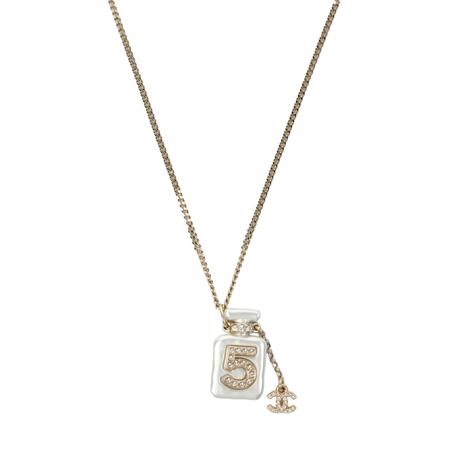 CHANEL Bottle Motif Necklace