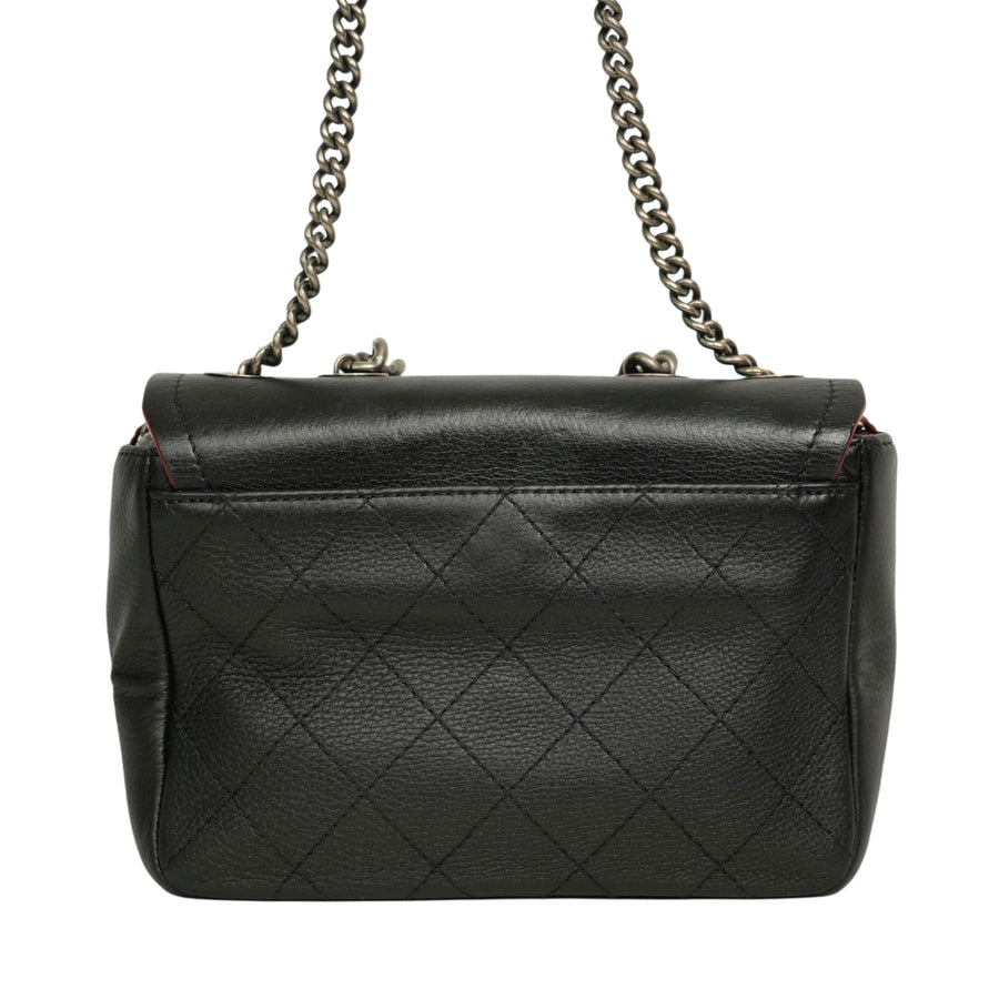 CHANEL Coco Mark Chain Aged Metal Hardware Handbag / Shoulder Bag